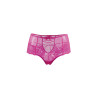 Tanga sexy rose à laçage