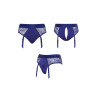 Harnais lingerie Diva (bleu) - Strap On Me