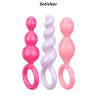 Set de 3 plugs colorés Booty Call - Satisfyer