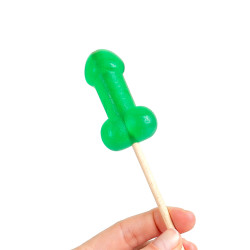 Présentoir de 40 sucettes pénis à la menthe avec effet rafraichissant