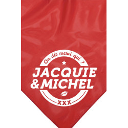 Bandana rouge Jacquie & Michel