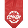 Bandana rouge Jacquie & Michel