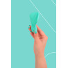 Mini vibro rechargeable SilkenTouch vert - FairyGasm