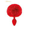 Plug queue de lapin - rouge