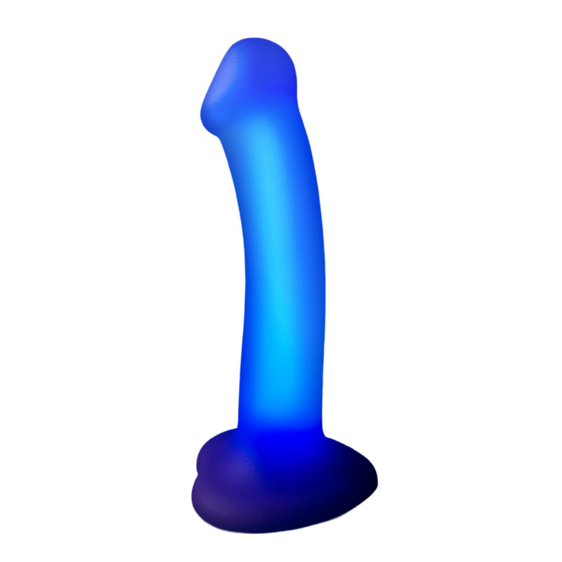 Dildo lumineux violet - Strap-On-Me