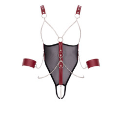Body de bondage ouvert et seins nus - Cottelli Bondage