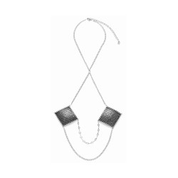 Caches tétons avec chainette de cou - Cotelli Accessoire