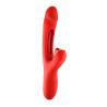 Vibromasseur rabbit 3-en-1 Joyfully rouge - Yoba