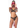 Ensemble 7 pièces Fetish SM rose -  Bad Kitty 