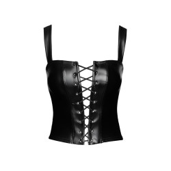 Top style corset Vixen F365 - Noir Handmade