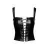 Top style corset Vixen F365 - Noir Handmade
