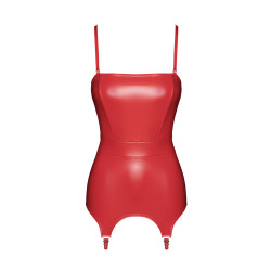 Corset à jarretelles Bombshell F368 - Noir Handmade