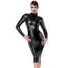 Robe fuseau Crystal F371 - Noir Handmade