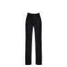 Pantalon en maille pailletée Onyx F374 - Noir Handmade