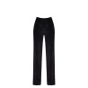 Pantalon en maille pailletée Onyx F374 - Noir Handmade