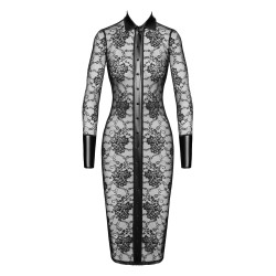 Robe fourreau Noirelle F376 - Noir Handmade