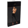 Pantalon skinny en vinyle Dominae F380 - Noir Handmade