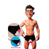 Slip avec pénis en peluche mobile