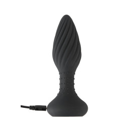 Plug anal vibrant et rotatif télécommandé - Anos