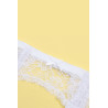 Porte-jarretelles et string Blanc - Litolu Lingerie