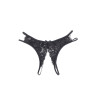 String ouvert dentelle Noir - Litolu Lingerie