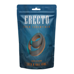 Double Cock & Ball Ring liquid silicone - Erecto