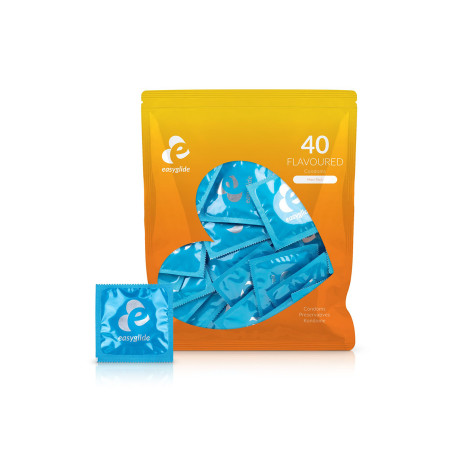40 préservatifs parfumés - EasyGlide