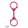 Menottes silicone stretchy - rose