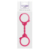 Menottes silicone stretchy - rose