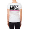 Tee-shirt  J&M blanc - spécial  femme
