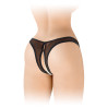 String ouvert avec perles Sophie - noir