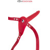 Gode ceinture rouge vibrant Fetish Tentation