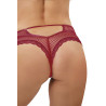 Tanga bordeaux dentelle - Paris Hollywood
