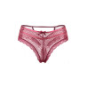 Tanga bordeaux dentelle - Paris Hollywood