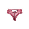 Tanga bordeaux dentelle - Paris Hollywood