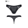 String wetlook noir - Regnes