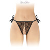 String noir ouvert à nouer Stella - Fashion Secret
