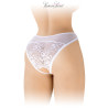 Tanga blanc ouvert Ava - Fashion Secret