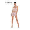 Robe nue résille BS090 - Blanc