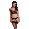 Ensemble culotte à jarretelles et bustier Lara - Casmir