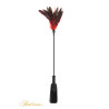 Tapette à plumes rouges et noires - Sweet caress