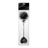 Tapette coeur avec pompon noir - Sweet Caress