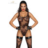 Body en tulle floqué F242