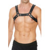 Harnais Buckle Bulldog noir - Ouch!