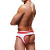Slip ouvert blanc et rouge - Prowler