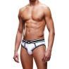 Slip ouvert blanc et noir - Prowler