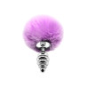 Plug métal Fluffy Twist S mauve - Alive