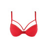 Soutien-gorge push-up rouge V-10351 - Axami