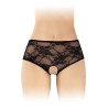 Culotte ouverte noire Amanda - Fashion Secret
