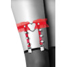 Jarretière rouge avec coeur